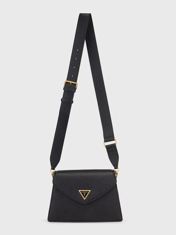 LOSSIE black crossbody bag with triangular logo - 2
