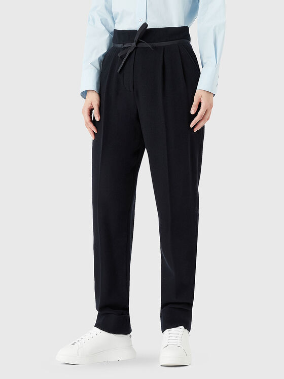 Wool and cashmere trousers - 1