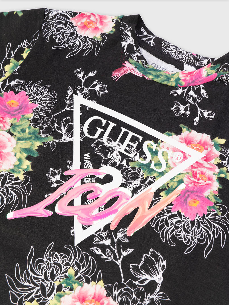 T-shirt with triangular logo print - 3