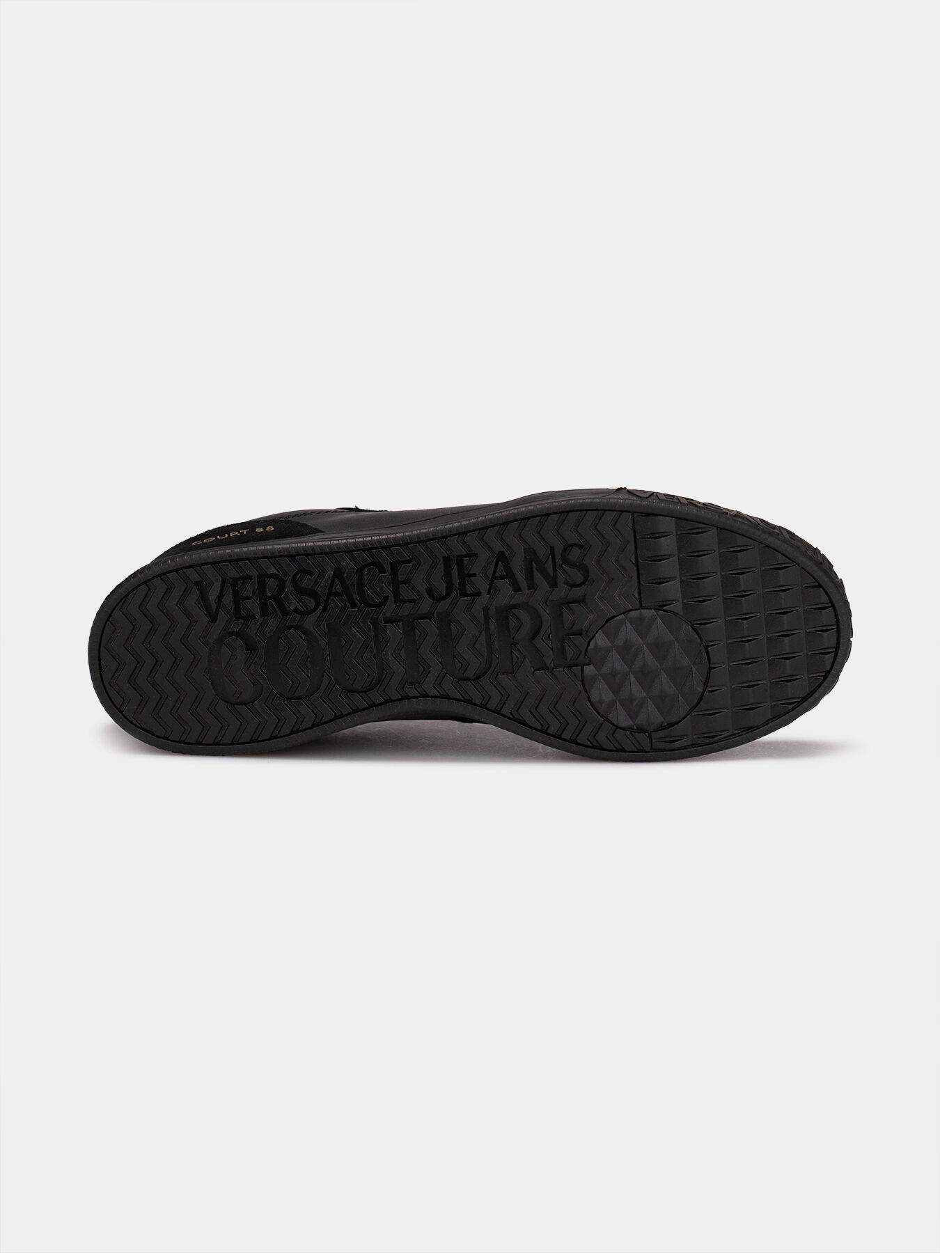 【送料&関税込】Versace Black Fabric Blend Sneakers Versace Fashion Sneakers for Men