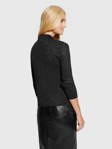 GIOVANNA cardigan with lurex threads and rhinestone - 3