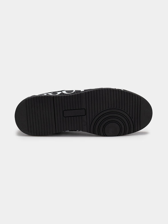 STARLIGHT black sports shoes with logo - 5