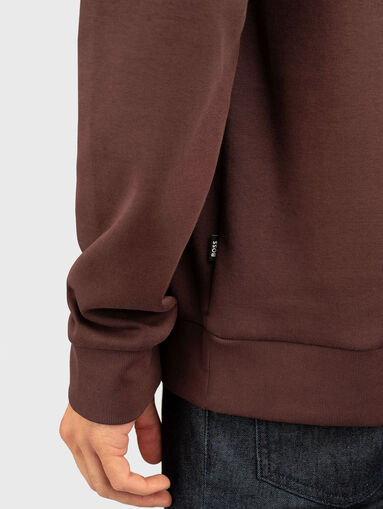 C-SHARPE oval neck sweatshirt in black - 4