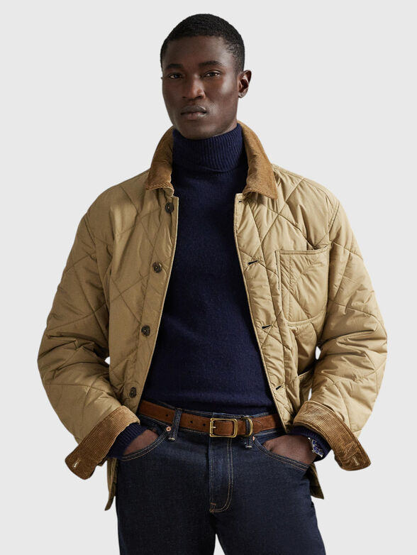 Quilted jacket with buttons - 1