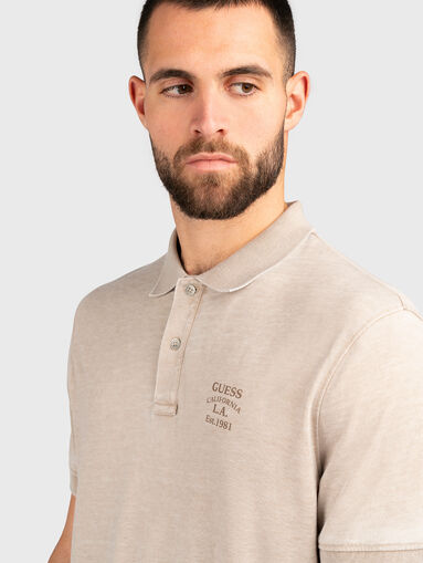 Polo shirt with short sleeves and logo - 4