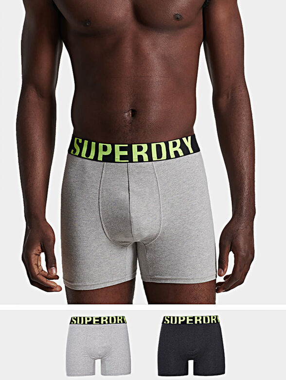2-pack Boxers with branded logo branding - 1