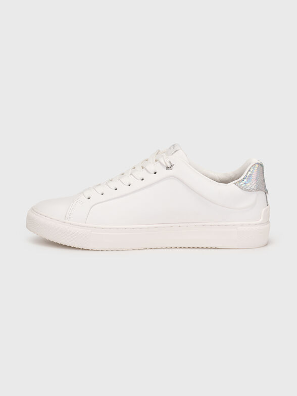 ADAMS white sneakers with logo  - 4