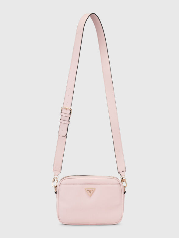 Crossbody bag with logo in beige colour - 2