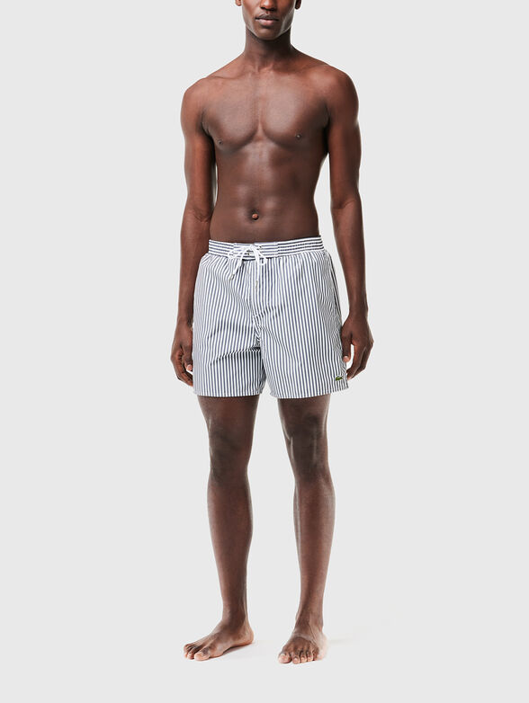 Striped beach shorts - 3