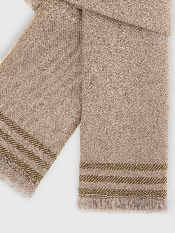 Herringbone wool scarf - 2