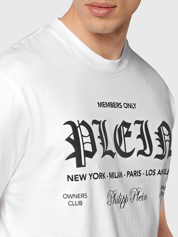 Logo print T-shirt in cotton  - 4