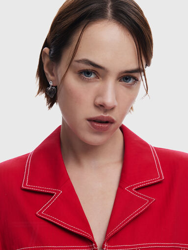 Transition jacket with accent stitching - 5