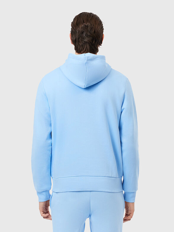 Hooded sweatshirt with logo accent - 3