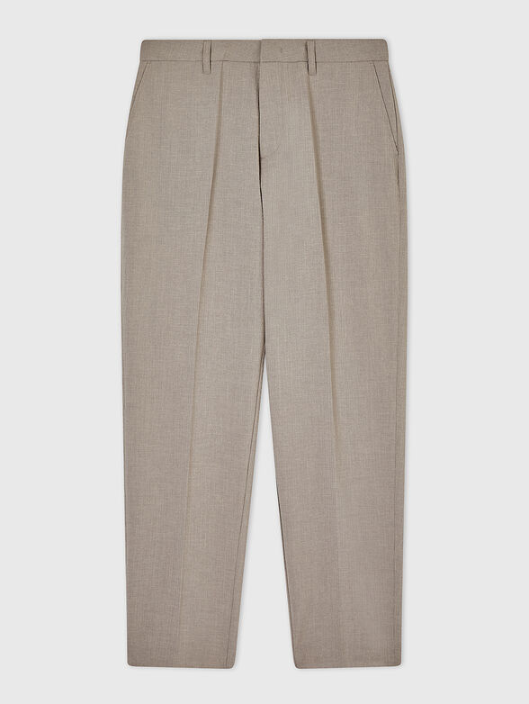 Straight-leg trousers with bast - 1