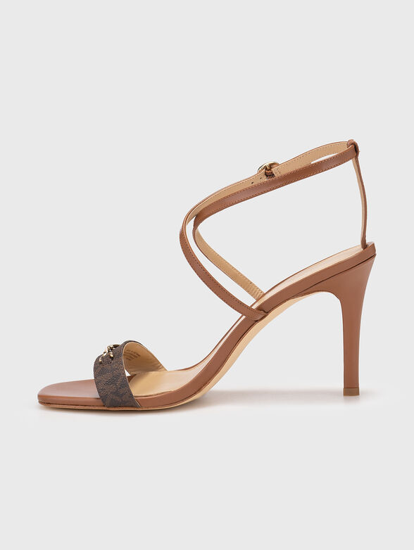 LENA leather heeled sandals - 4