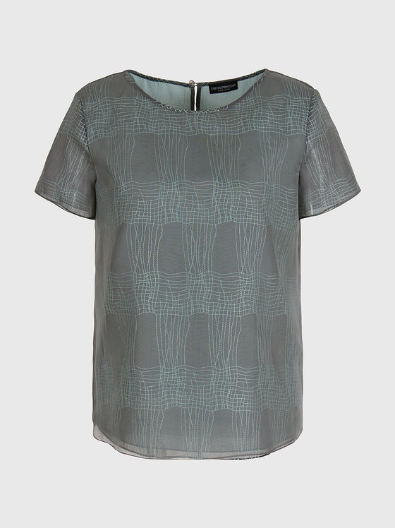 Блуза с контрастни шевове - 1