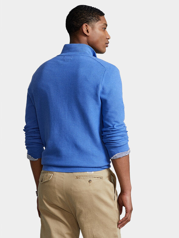 Blue sweater with zipper - 3