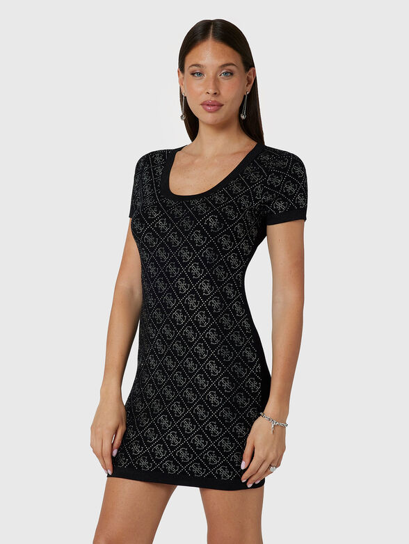 Rhinestone mini dress - 1