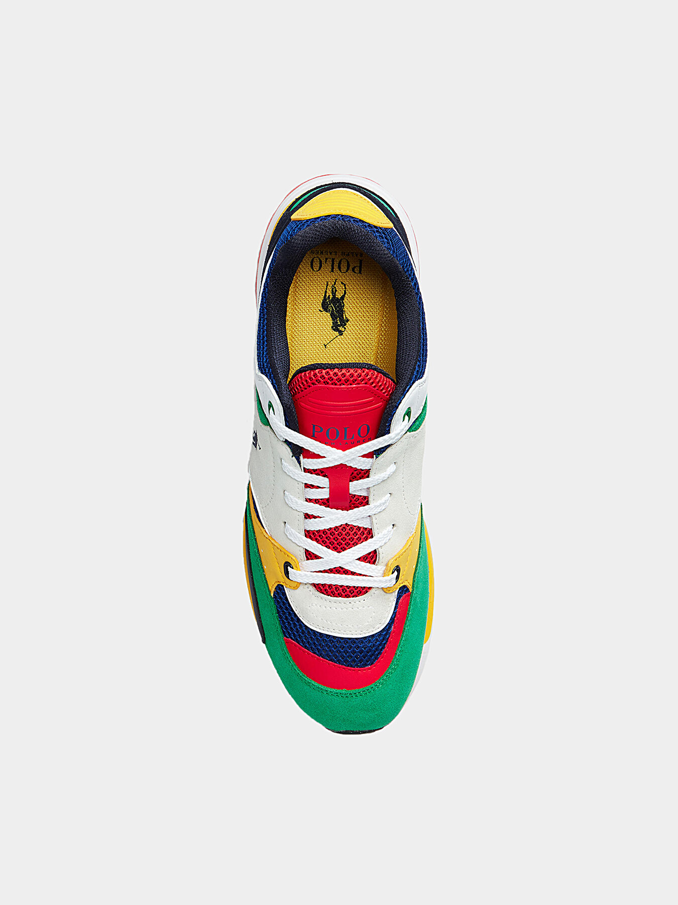 8169. 【極美品】POLO RALPH LAUREN チャイナ 刺繍 Sneakers with coloured accents brand POLO RALPH LAUREN