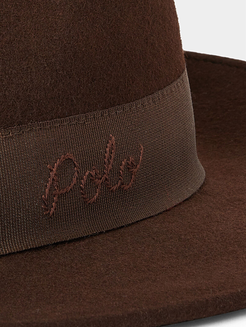 Brown hat with logo - 3