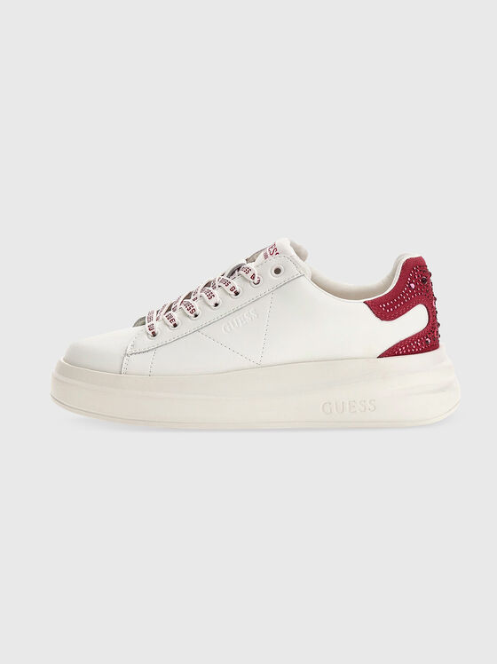 ELBINA genuine leather white sneakers - 1
