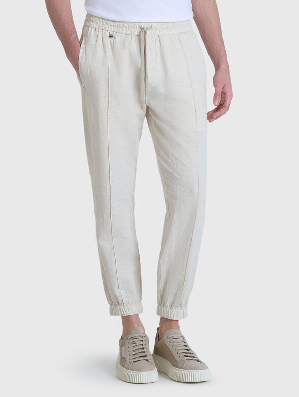NATE trousers in linen blend - 1