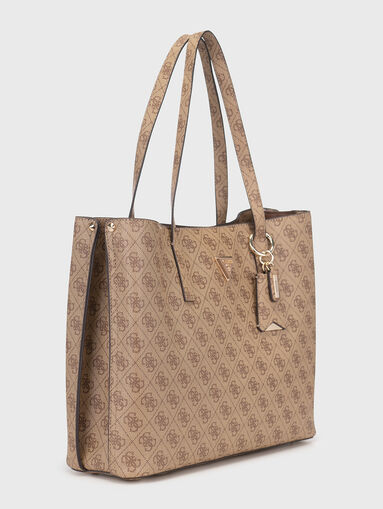Large bag with monogram print  - 3
