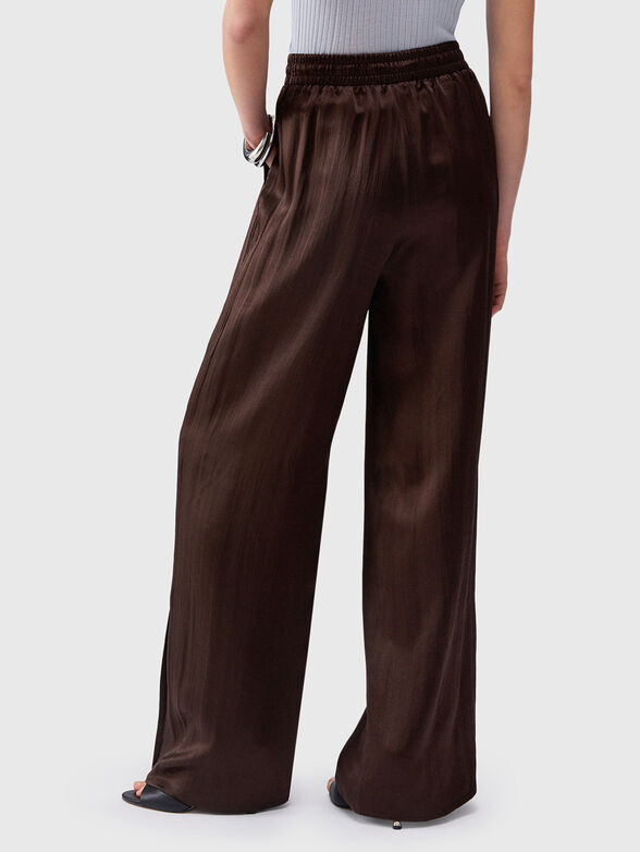 Satin trousers with slits - 2