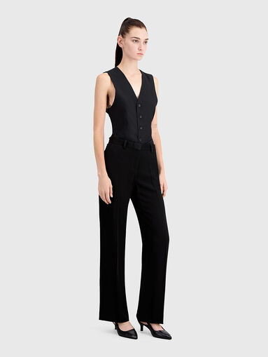 Pimtuck black pants - 4