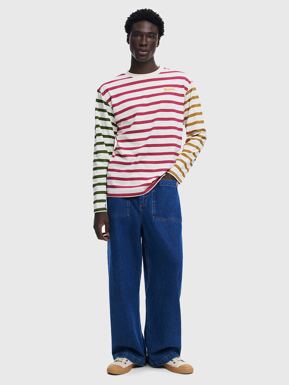 CAROLINAN blouse with multicoloured stripes - 1
