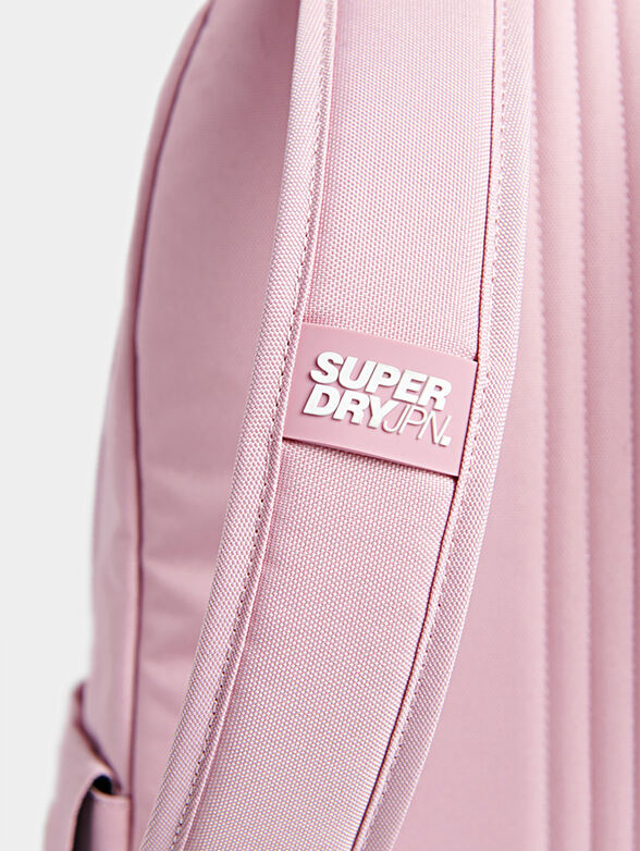 EDGE MONTANA Pink rucksack with maxi logo print - 2