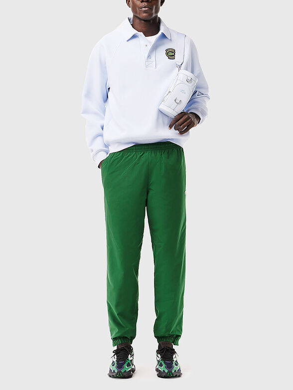 Green logo sweatpants - 4