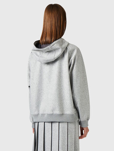  Wool blend hooded sweatshirt - 3