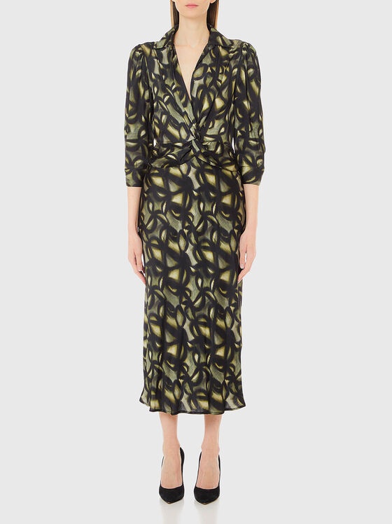 Рокля с абстрактен принт - 1