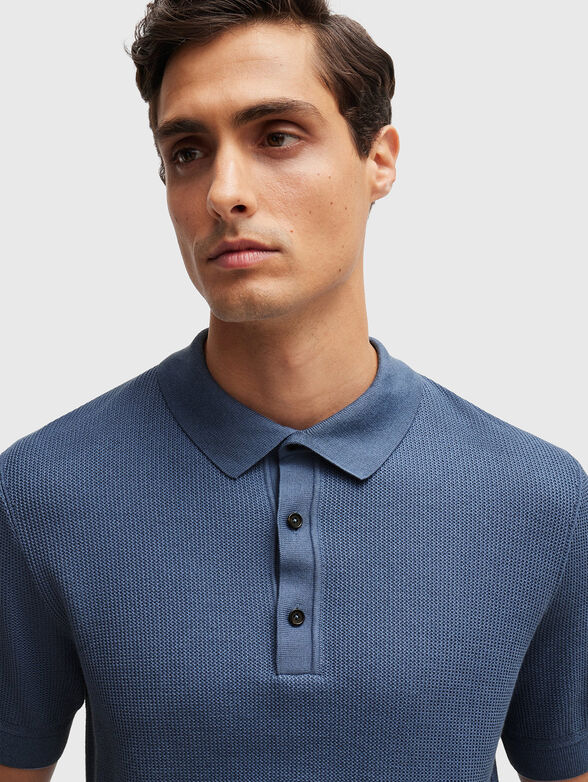 Polo shirt H-DAREMO in blue - 4