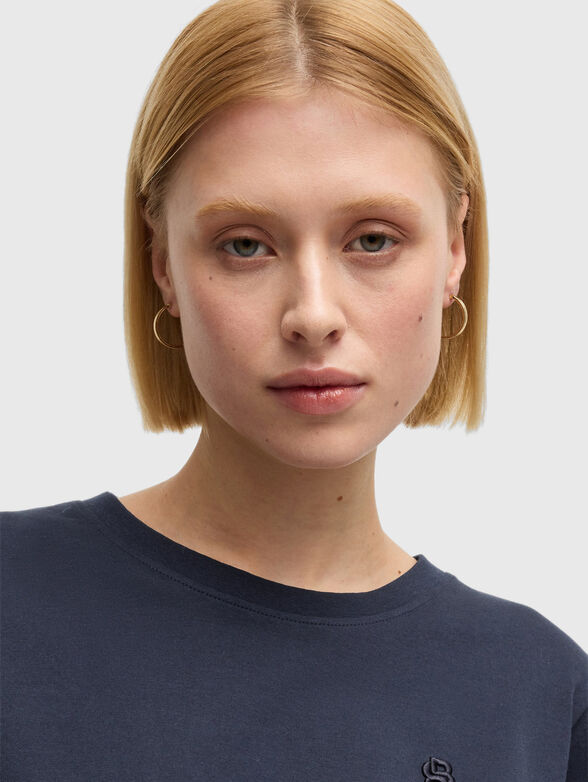 ELPHI2 cotton T-shirt with oval neckline - 4