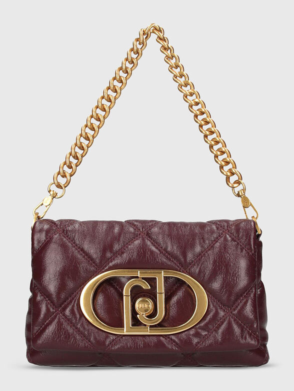 Black quilted bag with logo  - 1