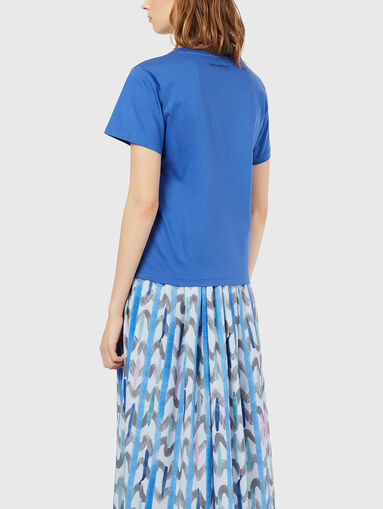 T-shirt with logo print and sequins - 3