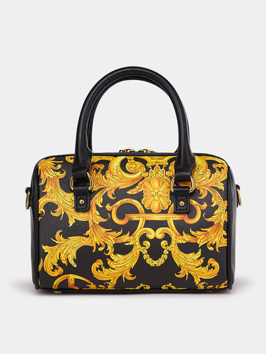 Handbag with contrasting print - 3