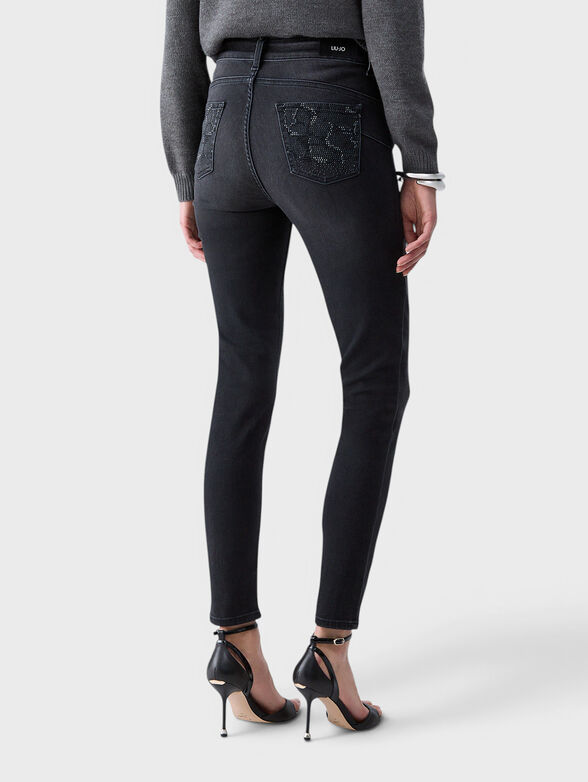Skinny jeans with rhinestones - 2