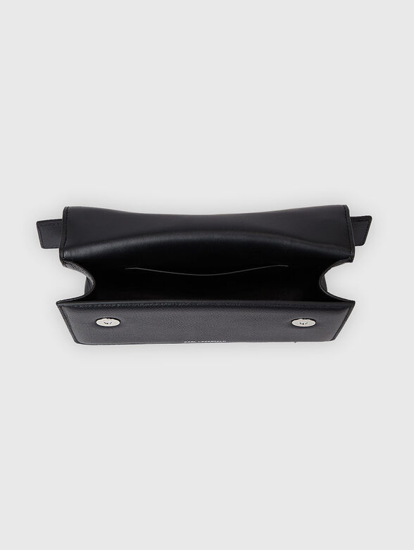 K/SEVEN GRAINY CB black leather bag - 4