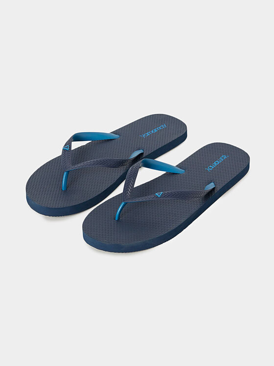 Плажни чехли PASSEPARTOUT в син цвят - 1