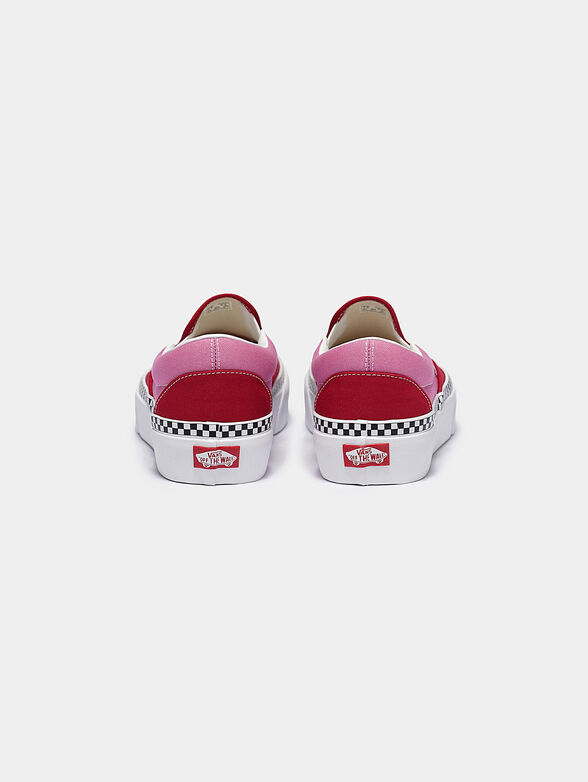 Slip-on red sneakers - 4