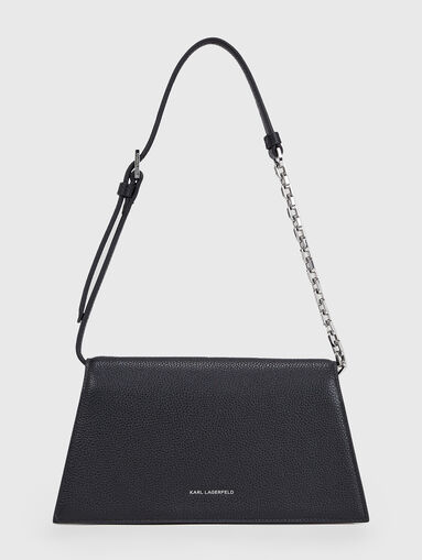 K/SIGNATURE eyelets leather shoulder bag - 3