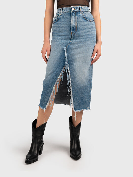 GALITA-B denim midi skirt