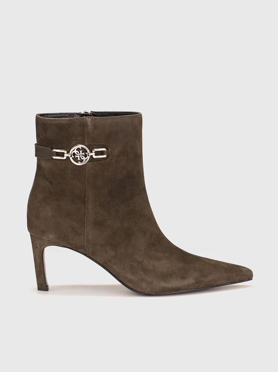 PAISLIE suede ankle boots with zip - 1