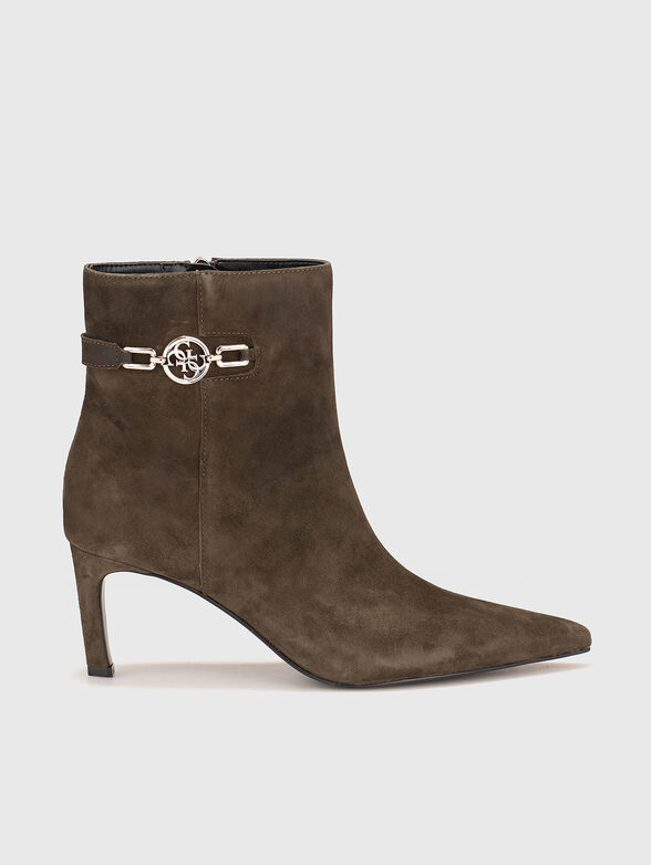PAISLIE suede ankle boots with zip - 1