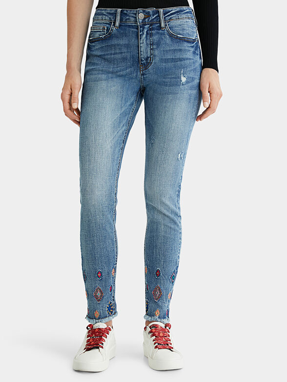 Jeans with embroidery - 1