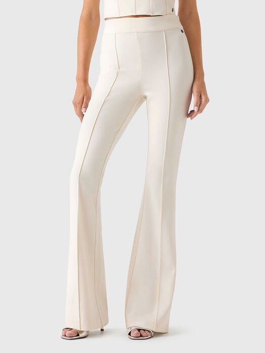 EVELINA flared pants in black