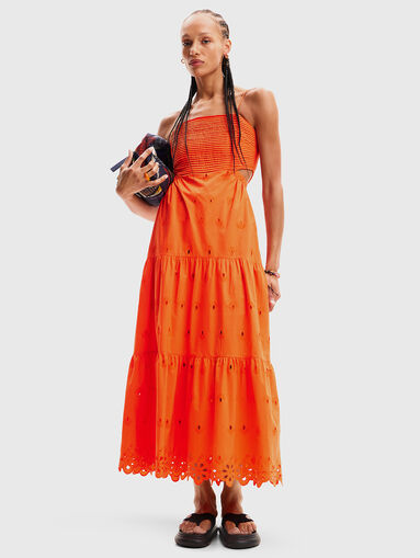 Cotton dress with thin straps - 5